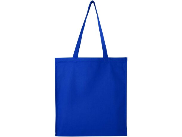 Bolsa tote algodón reciclado GRS con refuerzos Florida 14L Azul real detalle 28