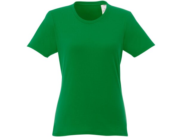 Camiseta de manga corta para mujer ”Heros” Verde helecho detalle 61