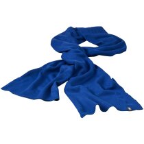 Bufanda de 240 gr en canalé azul medio Bufanda de 240 gr en canalé azul medio
