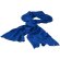 Bufanda de 240 gr en canalé azul medio