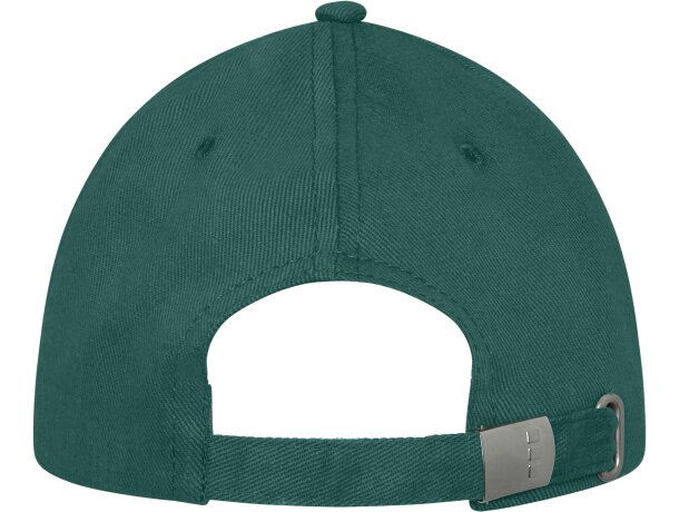 Gorra con ribete de 6 paneles Darton Verde bosque detalle 27