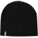 Gorro Izu de acrílico con punto de costilla 1x1 Negro intenso detalle 11