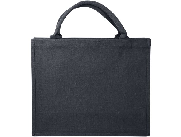 Bolsa tote cuadrada Page algodón y poliéster reciclado 500g detalle 17