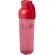 Botella agua RPET 600ml Illuminate con asa silicona Rojo