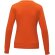 Jersey cuello redondo mujer Zenon interior afelpado algodón Naranja detalle 13