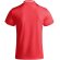 Polo deportivo manga corta infantil Tamil Roly poliéster reciclado Rojo/blanco detalle 8