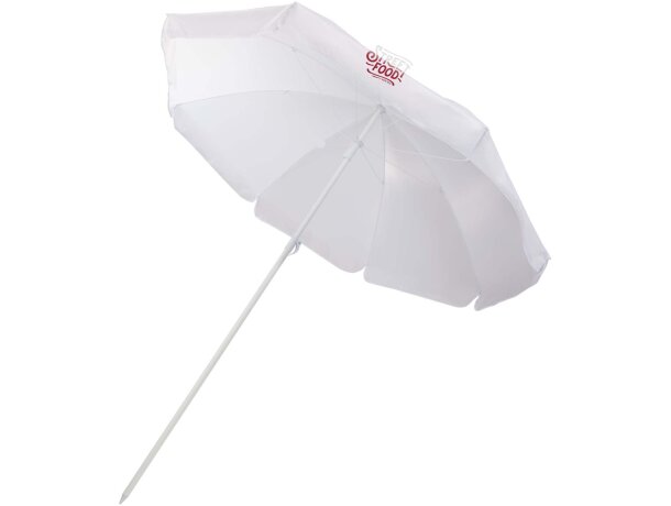 Sombrilla playa Zenith poliéster estructura hierro 162 cm Blanco detalle 21