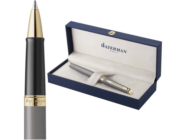 Rollerball Waterman Hemisphere con acabado lacado metalizado Gris detalle 9