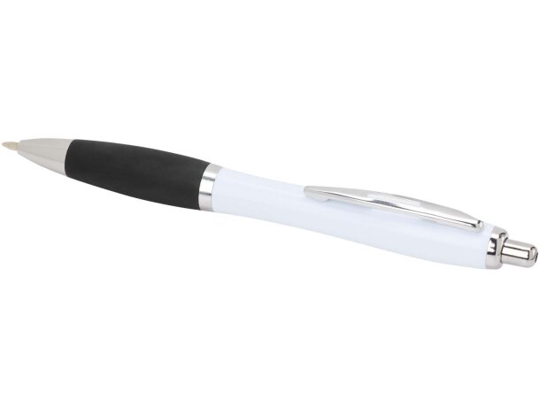 Bolígrafo Nash de plástico ABS reciclado con empuñadura suave Negro intenso detalle 3