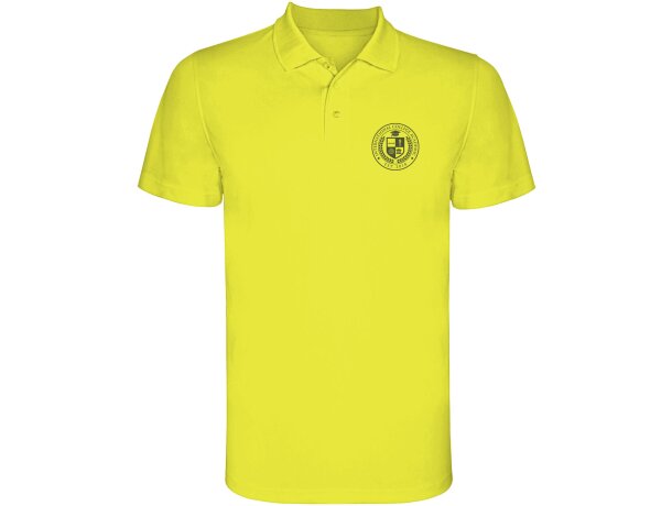 Polo deportivo transpirable Monzha Roly hombre piqué poliéster detalle 21