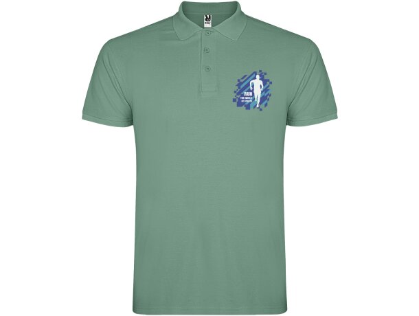Polo manga corta hombre Star Roly 100% algodón piqué 200 g/m² detalle 33
