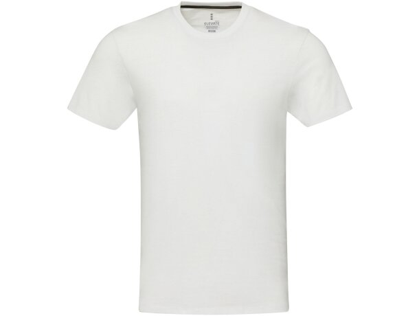 Camiseta unisex reciclada Aware Avalite con trazabilidad QR Blanco detalle 14