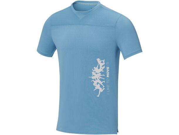 Camiseta Cool fit de manga corta para hombre en GRS reciclado Borax Azul nxt detalle 4