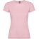 Camiseta mujer manga corta Jamaica Roly 100% algodón entallada Rosa claro