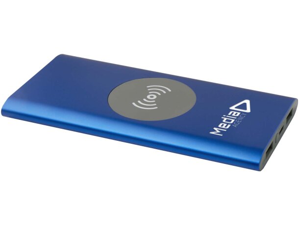 Batería externa inalámbrica Juice 8000 mAh aluminio reciclado Azul real detalle 15