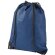 mochila saco clasica con cuerdas y esquinas reforzadas azul