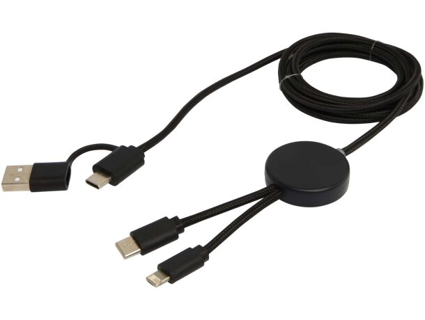 Cable 5 en 1 plástico reciclado Citala carga rápida 27W Negro intenso detalle 6