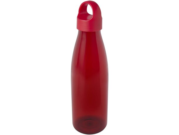 Botella de agua Bergen de plástico reciclado certificado 800ml Rojo detalle 12