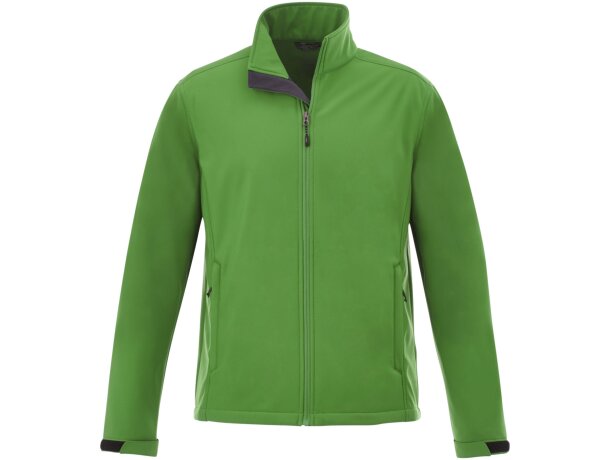 Chaqueta softshell Maxson hombre impermeable transpirable Verde helecho detalle 22