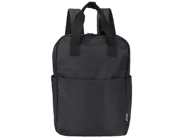 Mochila reciclada de viaje Trip Aware para portátil de 14 Negro intenso detalle 2