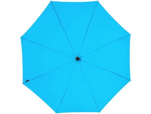 Paraguas pongee automático antitormenta 23 flexible en tormentas Noon Azul aqua detalle 2