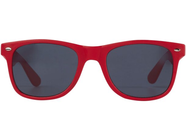 Gafas de sol Sun Ray en plástico reciclado con lentes UV400 Rojo detalle 10