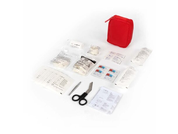 Kit primeros auxilios 59 piezas Essential certificado MDR Rojo detalle 4