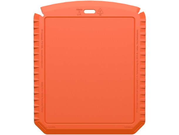 Rascador hielo rectangular reciclado Thrym Naranja detalle 15