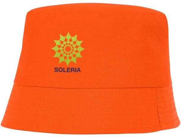 Gorro para el sol Solaris Naranja detalle 17