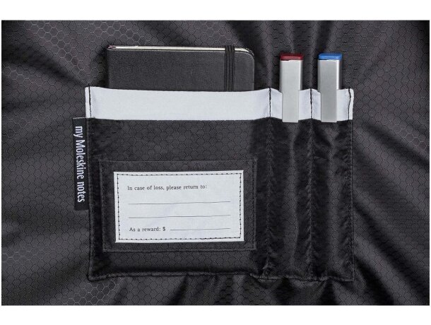 Mochila fina Moleskine Metro con compartimento para portátil Negro intenso detalle 6