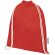 Bolsa con cordón Oregon de algodón reciclado certificado GRS Rojo