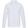 Polo manga larga Apollo algodón piqué unisex corporativo Blanco detalle 6