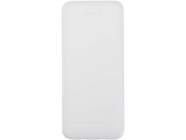 Batería externa Adhil de plástico reciclado 10000 mAh Blanco detalle 9