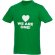 Camiseta de manga corta para hombre Heros Verde helecho detalle 90