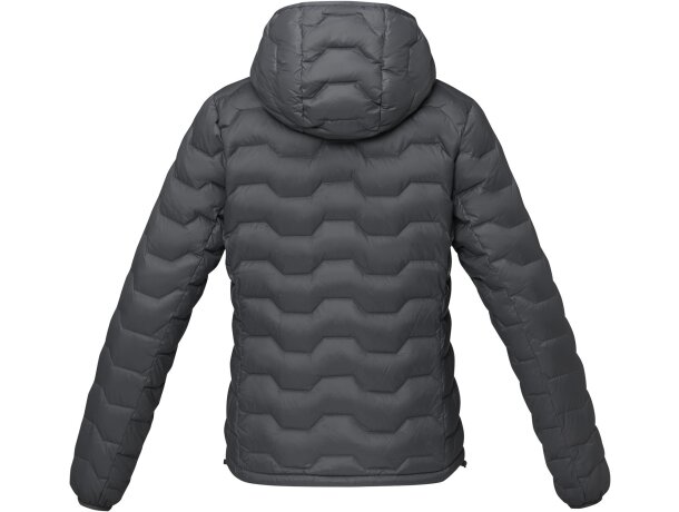 Chaqueta aislante reciclada GRS Petalite para mujer Gris tormenta detalle 11