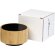 Altavoz Bluetooth® de bambú Cosmos Natural/negro intenso