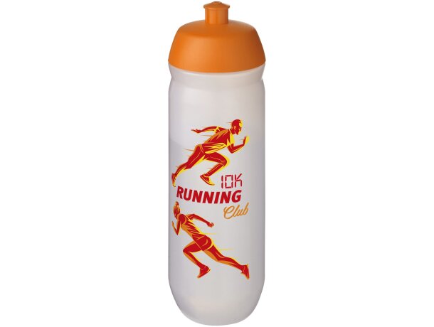 Bidón deportivo de 750 ml HydroFlex™ Clear Naranja/transparente escarchado detalle 13