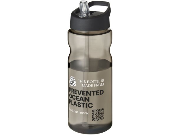H2O Active® Eco Base Bidón deportivo con boquilla de 650 ml Carbón/negro intenso detalle 2