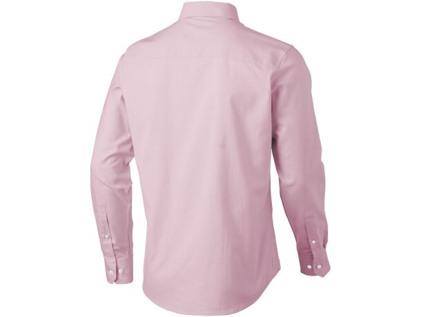 Camisa hombre de algodón Magenta detalle 2