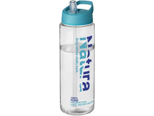 H2O Active® Vibe Bidón deportivo con tapa con boquilla de 850 ml Transparente/azul aqua detalle 17