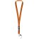 Lanyard con hebilla separable y enganche para móvil Sagan Naranja