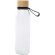 Botella de cristal Porto 500 ml con tapa de bambú Negro intenso detalle 6