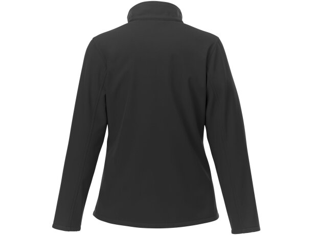 Chaqueta softshell Orion con microforro para mujer Negro intenso detalle 33