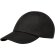 Gorra fit fresca de 6 paneles Negro intenso