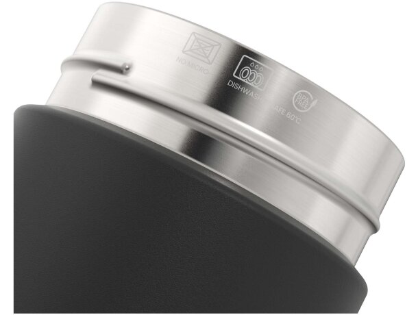 Botella Ocean Bottle 750ml con aislamiento al vacío sostenible Negro intenso detalle 6