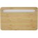 Cargador inalámbrico de bambú para escritorio de 10 W Medake Beige detalle 4
