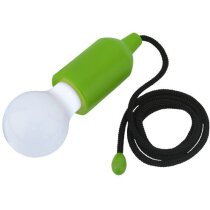 Linterna iluminador led con forma de bombilla personalizada verde claro Linterna iluminador led con forma de bombilla personalizada verde claro