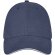 Gorra con ribete de 6 paneles Darton Azul marino detalle 23