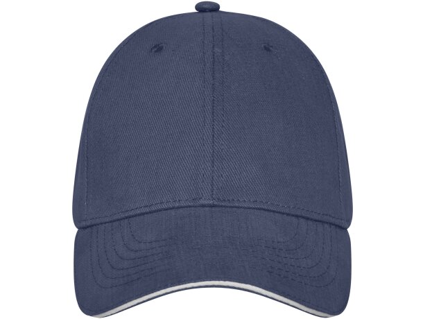 Gorra de 6 paneles Darton personalizadas con detalle de ribete elegante Azul marino detalle 22