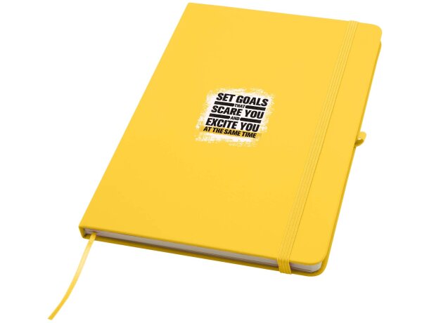 Libreta tapa dura A5 Spectrum Plus con papel certificado FSC Amarillo detalle 30